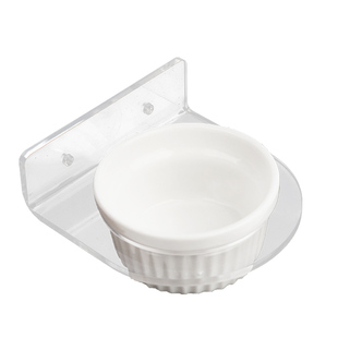 蜜袋鼯陶瓷食碗亚克力平台笼内用品悬挂喂食器仓鼠花枝鼠防翻饭碗