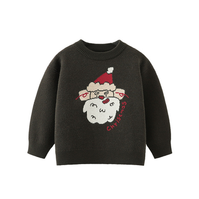 抗静电抗起球齐齐熊冬季毛衣