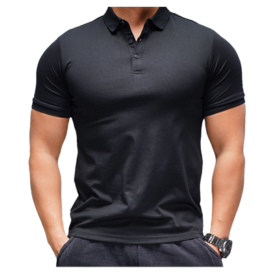 运动休闲polo衫翻领弹力短袖