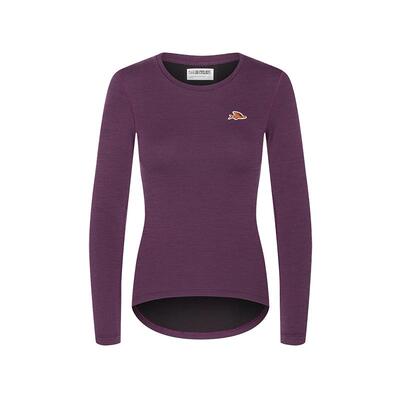 CDC女骑行打底衫长袖美利奴混纺