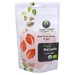 Family Farm Organics土耳其鹰嘴豆红扁豆孕宝蛋白高纤健身Lentil