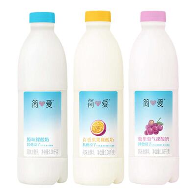 简爱原味裸酸奶百香果味1.08kg
