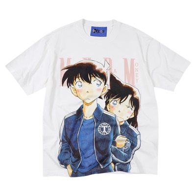 MEDM柯南人物基础美式短袖T恤