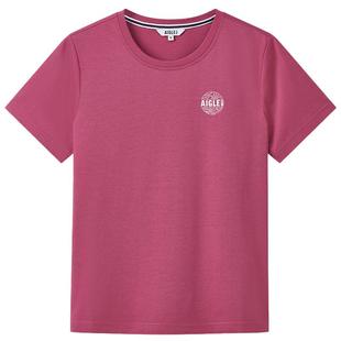 AIGLE艾高U-VC防晒户外休闲百搭短袖正肩T恤内搭女士上衣
