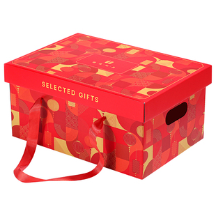 春节年货礼盒通用精选礼品天地盖盒水果特产农产品大礼包装盒空盒