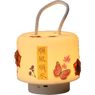 压花台灯diy材料礼物新年手工沙干花小夜灯创意新年手工灯笼diy