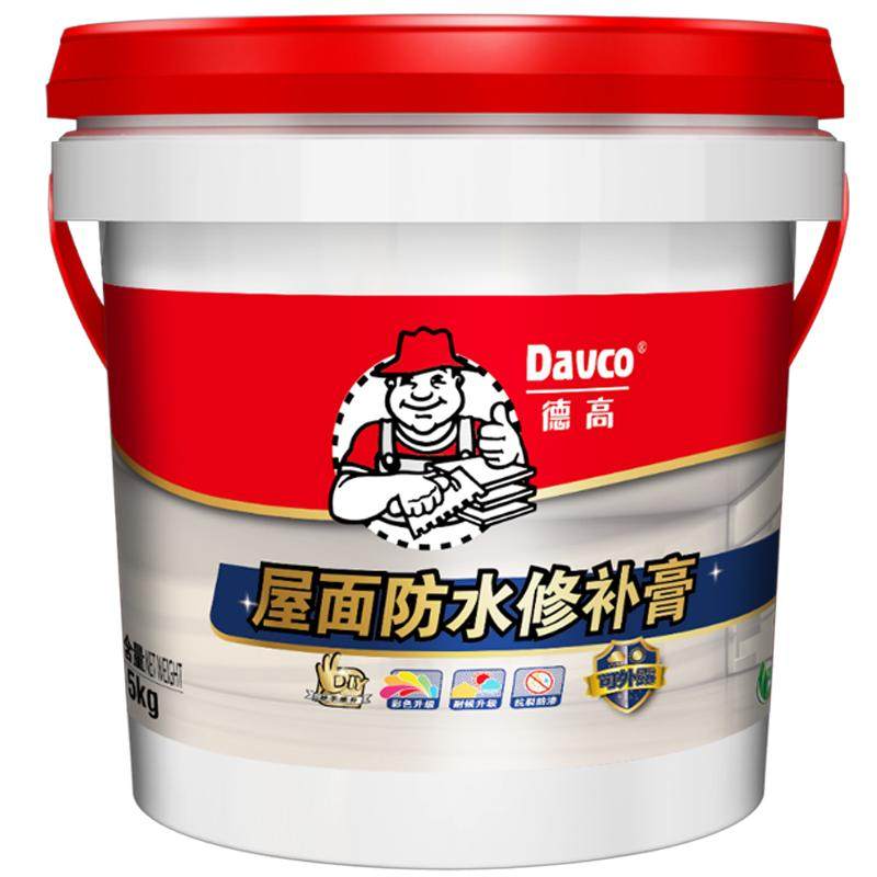 【国补】德高屋顶防水补漏材料裂缝维修堵漏胶水涂料沥青防水涂料