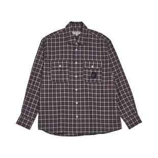 Last Resort AB SM001 DANE Flannel 联名全棉法兰绒格子长袖衬衫