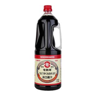 龟鹤寿日式淡口酱油味1.8L三文鱼海鲜鱼生调料酱油味寿司日料商用