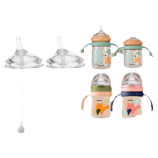 适配康特奶瓶配件countbaby学饮防呛鸭嘴奶嘴硅胶宝宝吸管饮水嘴