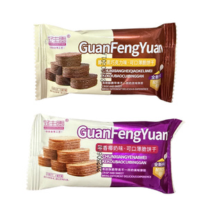 椰奶/巧克力薄脆饼干香葱薄饼独立包装网红休闲零食整箱早餐饼干