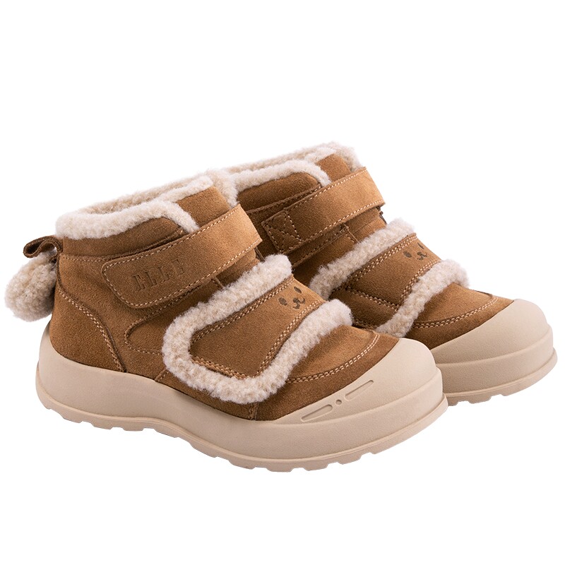 ELLEkids童鞋女童保暖棉靴雪地靴
