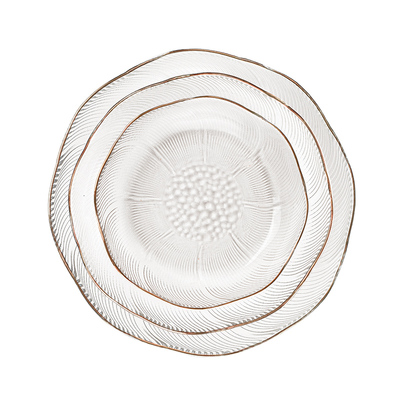 法兰晶玻璃北欧风水果盘