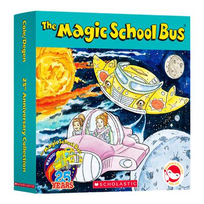 原版进口 Magic School Bus神奇校车经典图画书25周年纪念版12册盒装赠音频儿童英文读物桥梁书绘本图画故事书儿童英语启蒙6-12岁