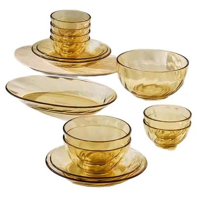 康宁官方旗舰店晶炫琥珀色餐具