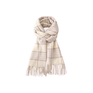 围巾女冬季2025新款高级感防羊绒格子围脖礼盒装生日礼物女生保暖