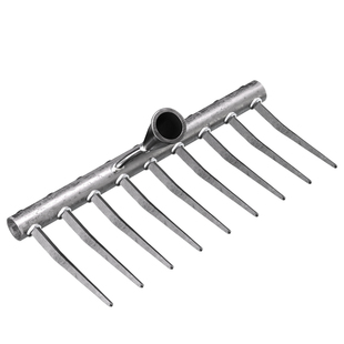 钉耙农用种菜松土九齿搂草耙子锰钢家用翻地五齿除草农具铁耙子扒