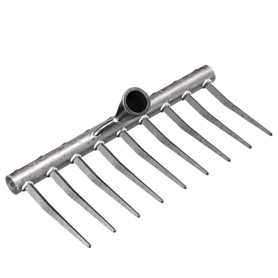 钉耙农用种菜松土九齿搂草耙子锰钢家用翻地五齿除草农具铁耙子扒