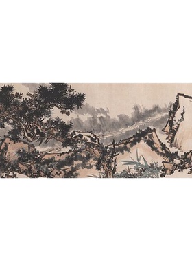潘天寿国画雨霁高清微喷特价优惠