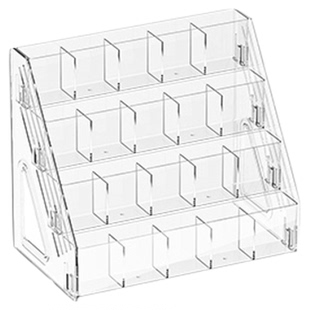 水彩笔笔架大容量亚克力分格笔筒书桌面画笔置物架马克笔收纳盒