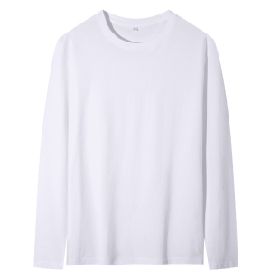 长袖纯棉打底衫工作服定制t恤diy衣服工装春秋文化衫企业订做刺绣