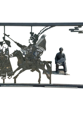 不锈钢铁艺剪影人物创意雕塑