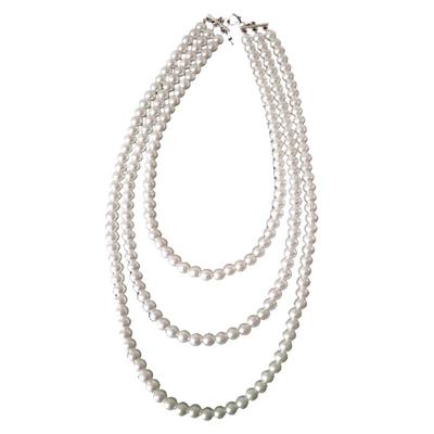 三层项链饰品仿珍珠项链女