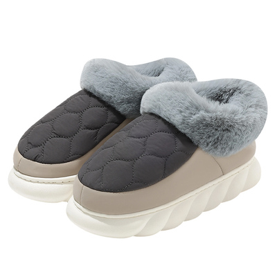 大码男士棉鞋外穿包跟防滑加厚底