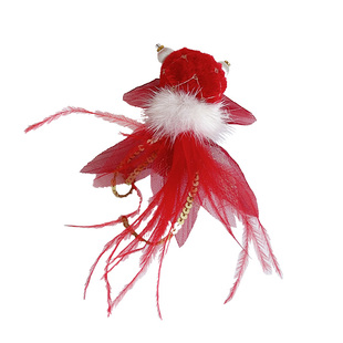 小喵爪手作原创中国风锦鲤附体发夹中式红色节日发饰吉祥拜年头饰