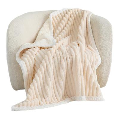 三利毛毯加厚冬季盖毯珊瑚绒办公室披肩午睡毯羊羔绒沙发毯子被子