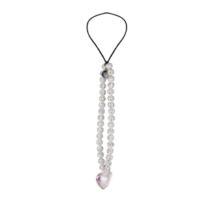 Wildflower粉梦之心/冷银之心手机链适用于iPhone全系列便携挂链挂绳腕带配件串珠爱心链条ins个性时尚网红