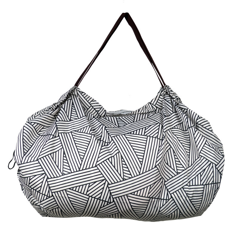 韩版日式旅行折叠购物袋环保袋便携大容量单肩包一秒收纳包收纳袋