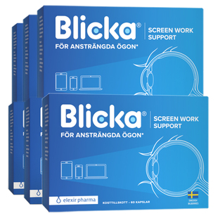 【6盒装】Blicka视开叶黄素蓝莓越橘成人儿童护眼胶囊【临期】