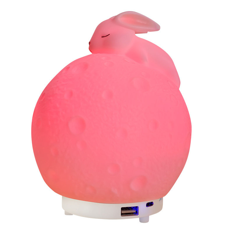 星球萌兔七彩炫彩蓝牙音箱床头灯