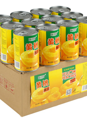黄桃罐头425g水果罐头团购礼盒