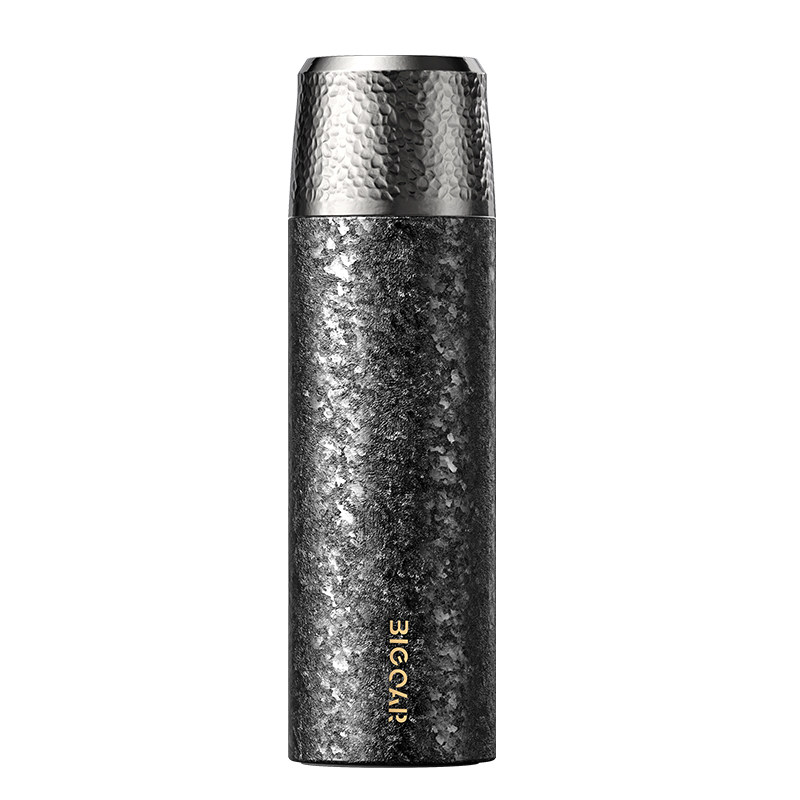 纯钛保温杯墨黑焖泡茶杯男士钛杯