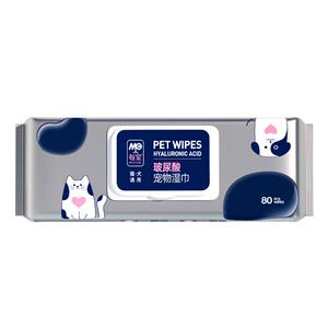 每宠玻尿酸湿巾大型犬专用80片