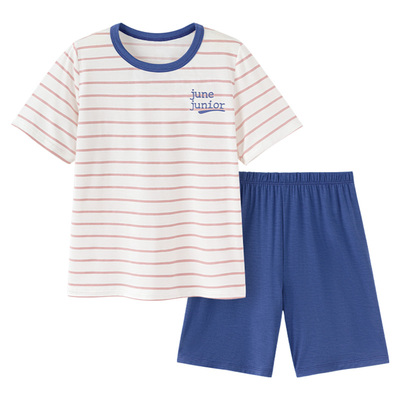 junejunior家居服夏季男女童短袖