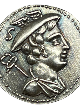 处女座双子座礼物古罗马银币吊坠