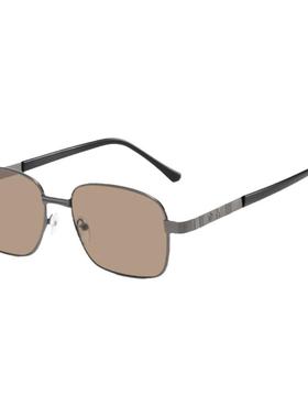 东海水晶眼镜男茶色石头墨镜正品太阳镜中老年高清养目时尚太阳镜