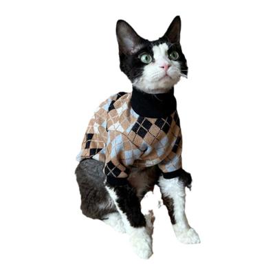 HOiiiPET英伦格卫衣德文猫衣服