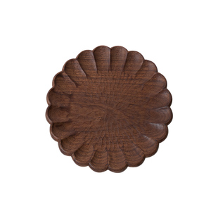 梵瀚 实木盘子高级感轻奢家用零食糕点盘2025新款漂亮小木盘餐具