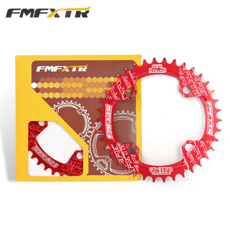 山地自行车超轻铝质牙盘104BCD折叠公路车正负齿单盘改装配件大全