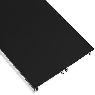 橱柜铝合金踢脚线黑色厨房踢脚板地脚线橱柜围板厨柜底部挡水铝板