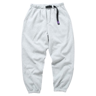 紫标重磅加绒加厚保暖卫裤休闲宽松男女慵懒风松弛感复古束脚长裤