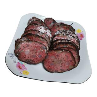 湖南特产邵阳农家柴火烟熏猪血丸子武冈卤豆腐贵州猪血粑圆子食品