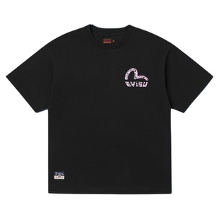 EVISU福神 男士海鸥印花短袖T恤2ESHTM5TS7064RXCT