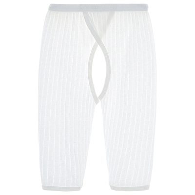 宝宝睡裤薄款夏季纯棉婴儿开裆裤小童家居裤男童叉叉裤长裤0-2岁