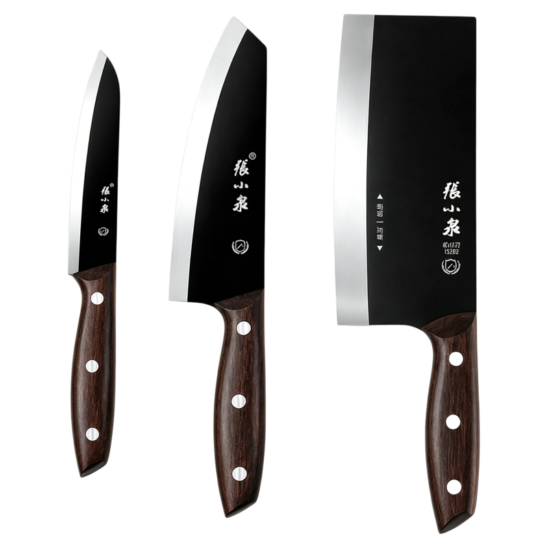 张小泉黑武士菜刀全套厨房刀具