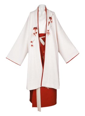 拟梦秋冬红色日常通勤宋制汉服